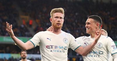 Kevin De Bruyne sends message to Erling Haaland with Man City hat-trick celebration