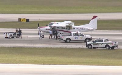 A passenger makes an emergency airplane landing in Florida