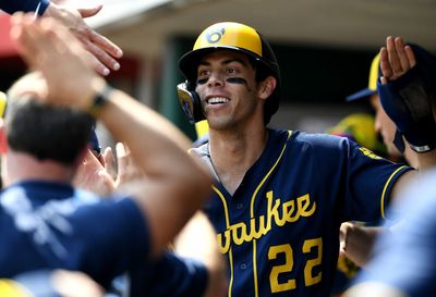 Christian Yelich tied a record with his third cycle, and they’ve all somehow come against the Reds