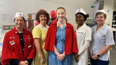 Students and staff don vintage uniforms to mark International Nurses Day
