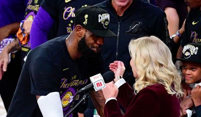 Jeanie Buss on whether LeBron, Klutch Sports run the Lakers