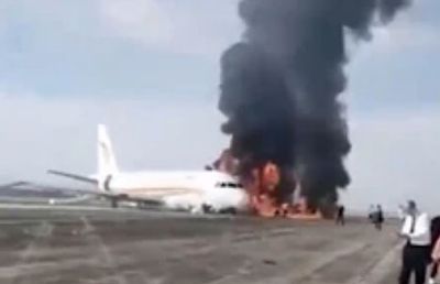 China: Tibet Airlines plane catches fire at Chongqing airport; 25 injured