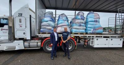 20 tonnes of flood support heads from Newcastle to Lismore
