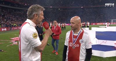Man Utd legend Edwin van der Sar's message to Erik ten Hag after Ajax win title