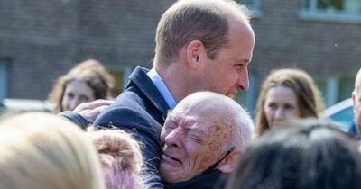 Prince William comfort Scots OAP overcome with emotion during royal visit to Glasgow