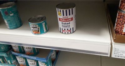 Tesco shopper mystified by 'Boris baked beans' on shelf in store with 'austerity sauce'