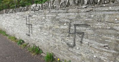 Vile Nazi swastika graffiti daubed all over Scots town leaving community in disgust