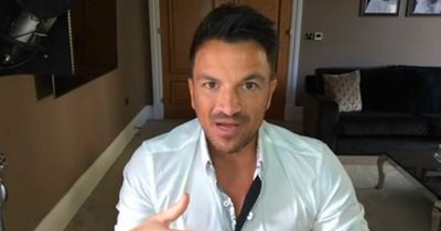 Peter Andre issues emotional message and apologises to wife and children after chipolata 'manhood' comments