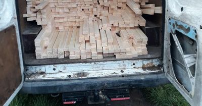 £3k haul of suspected stolen timber swiped from Blyth building site and found in abandoned van