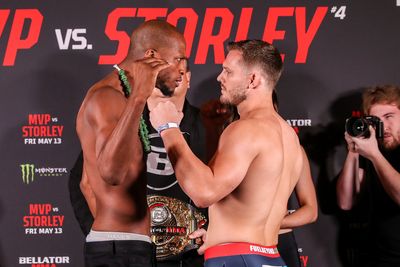 Bellator 281 ceremonial weigh-ins, faceoffs video from London: Page, Storley ready for title fight