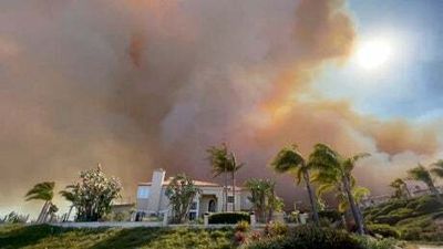 Wildfire devastates multimillion dollar mansions in southern California
