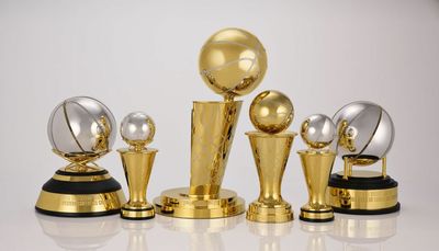 NBA updates Larry O’Brien trophy, adds trophies named for Magic Johnson, Larry Bird