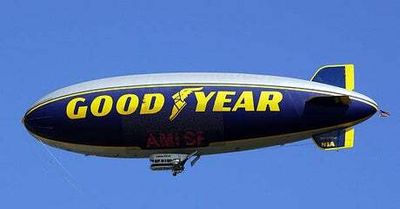 What is the Goodyear Blimp and why is it flying over London?