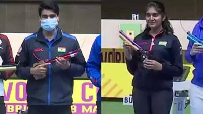 ISSF Junior World Cup: Esha Singh, Saurabh Chaudhary win mixed team pistol gold