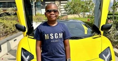 Ten-year-old who is 'Africa's richest kid' gets £300,000 Lamborghini for birthday