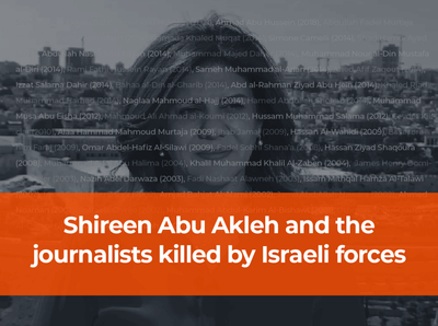 Shireen Abu Akleh and the journalists killed by Israeli forces