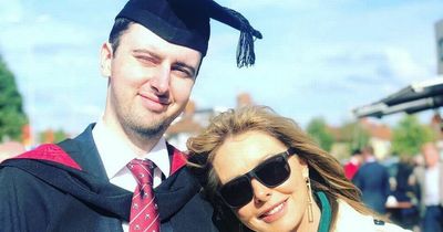 Carol Vorderman is a 'proud mamma' after son graduates from uni despite struggles