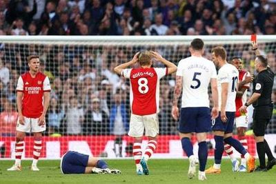 Rob Holding: Gary Neville slams ‘madness’ from ‘erratic’ Arsenal star after Tottenham red card