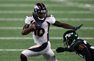 NFL Broncos receiver Jeudy arrested for criminal tampering