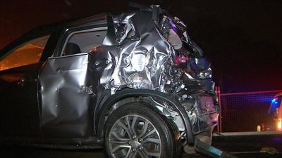 Driver abandons car hit by freight train after becoming caught on Adelaide Hills railway track