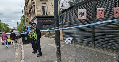 Glasgow west end street taped off by police after man found injured