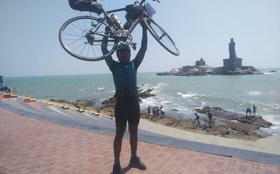 Chennai cyclist becomes the fastest solo unsupported rider from Kashmir to Kanyakumari