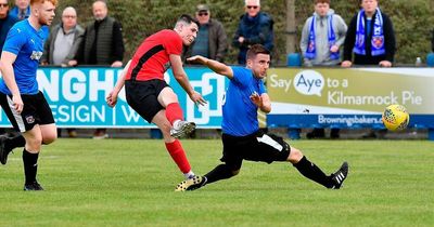Irvine Meadow co-boss Colin Spence hails striker's progress after standout showing against Troon