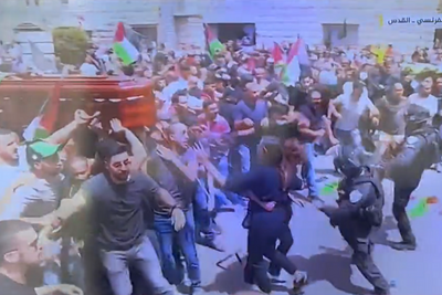 Israeli forces attack mourners at Shireen Abu Akleh's funeral in Palestine