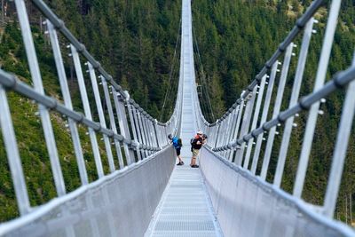 Longest pedestrian suspension bridge opens in Czech resort