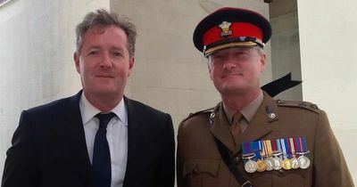 Piers Morgan pays tribute to lookalike brother as he retires from the Army