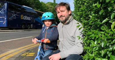 Edinburgh dad has to cross 'dangerous' junction every day with four-year-old son