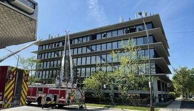 Fire breaks out at North Park office building; employee hospitalized