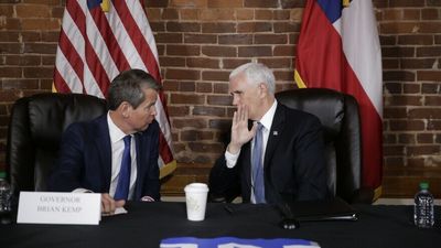 Pence will rally for Georgia Gov. Kemp, defying Trump, who backs David Perdue