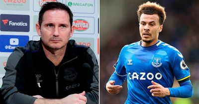 Frank Lampard details cause of Dele Alli’s Everton issues after failure to start a game