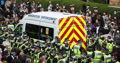 One year on from the Glasgow Kenmure Street protest that saw an eight-hour stand off with police
