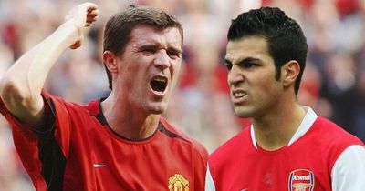 Roy Keane threatened to "smash" Cesc Fabregas after ex-Arsenal star "killed me"