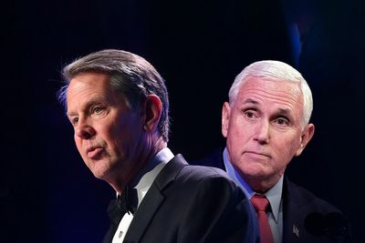 Pence tries to defeat Trump's GA pick