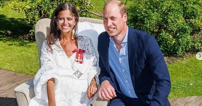 Prince William hand delivers damehood to Deborah James at family home - with glass of champagne
