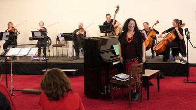 Elena Kats-Chernin, Australia's world famous contemporary composer, working with Alice Springs orchestra