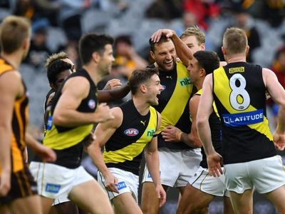 Richmond hang on for AFL win over Hawks