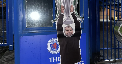 Celtic fans in Rangers title troll as bumper Ange Postecoglou sticker appears at Ibrox and training centre