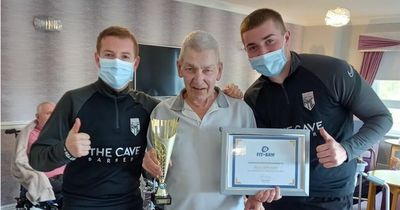 Wishaw care home celebrates victory thanks to new football activity