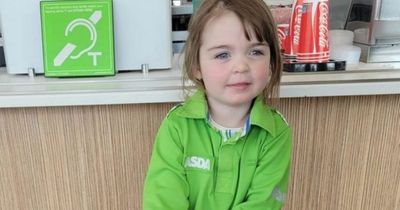 Little girl can't stop helping Asda shoppers and even asked to head there for her birthday