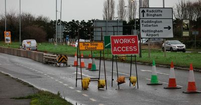 A52 disruption as overnight closure in place at Gamston roundabout