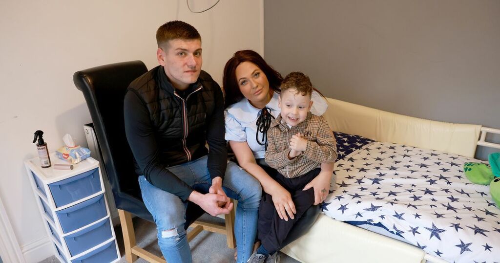 Desperate mum claims she has to sleep in bed with…