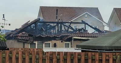 Scots family home burnt out and second property damaged after devastating caravan fire