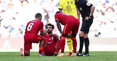 Liverpool suffer major FA Cup Final setback with Mohamed Salah injured vs. Chelsea at Wembley