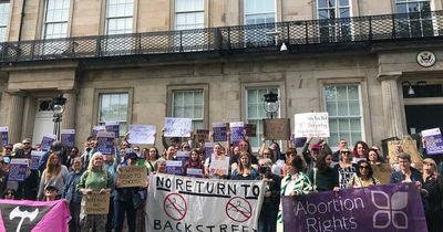Pro-choice MSPs and activists gather in Edinburgh over Roe VS Wade abortion rights debate