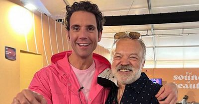 Eurovision host Mika hails Graham Norton as a 'legend' as they pose together backstage
