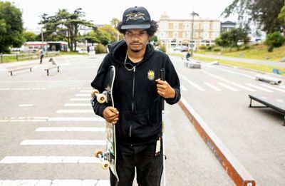 Shot twice, completely blind: US teen is still skateboarding